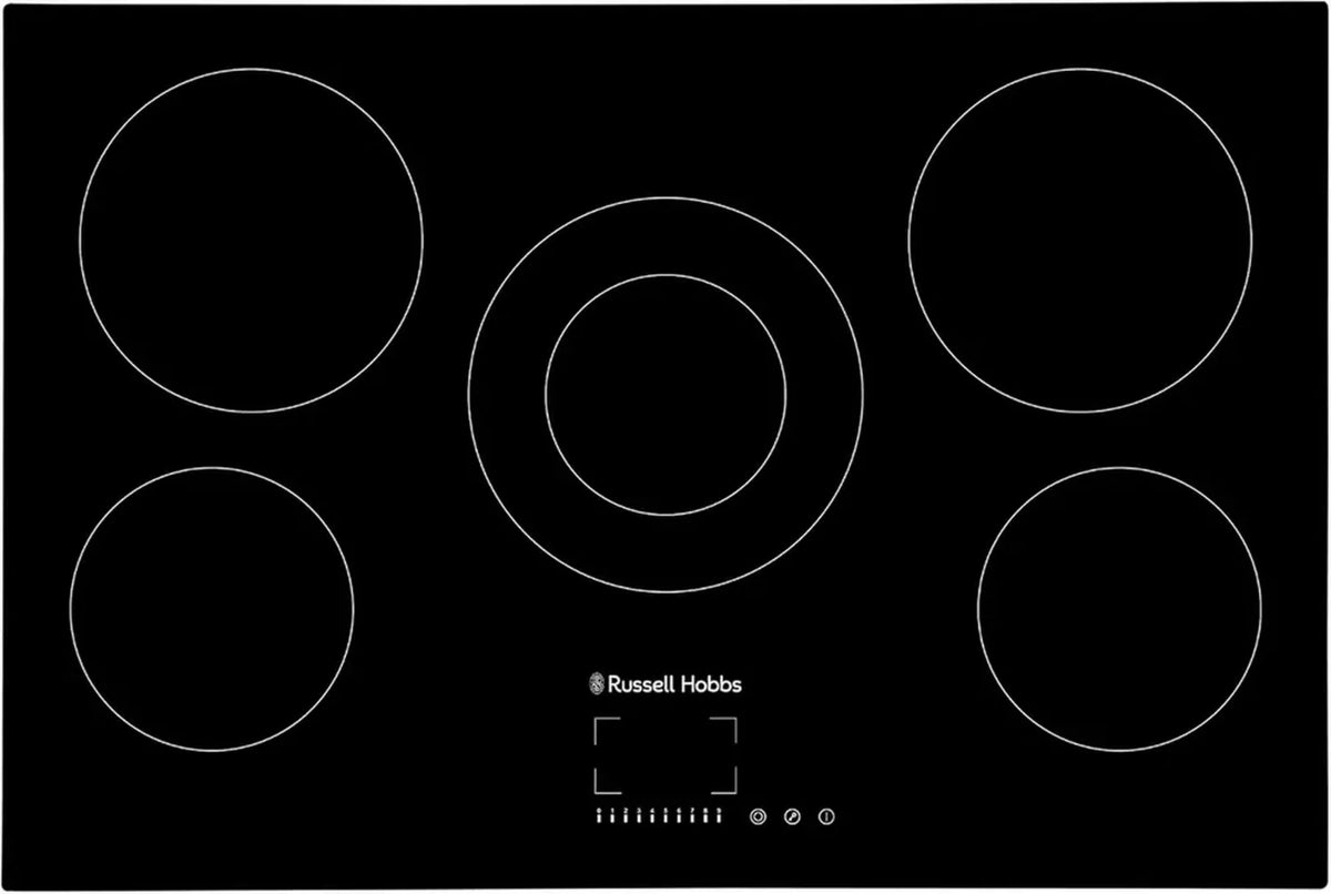 Piano cottura elettrico Russell Hobbs 77 cm, Nero