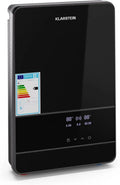 Scaldabagno Elettrico Istantaneo KLARSTEIN Blaze Flow, 24kW, 380V, Acciaio Inox, Display LED, Design Compatto da Parete, 3 Livelli di Temperatura