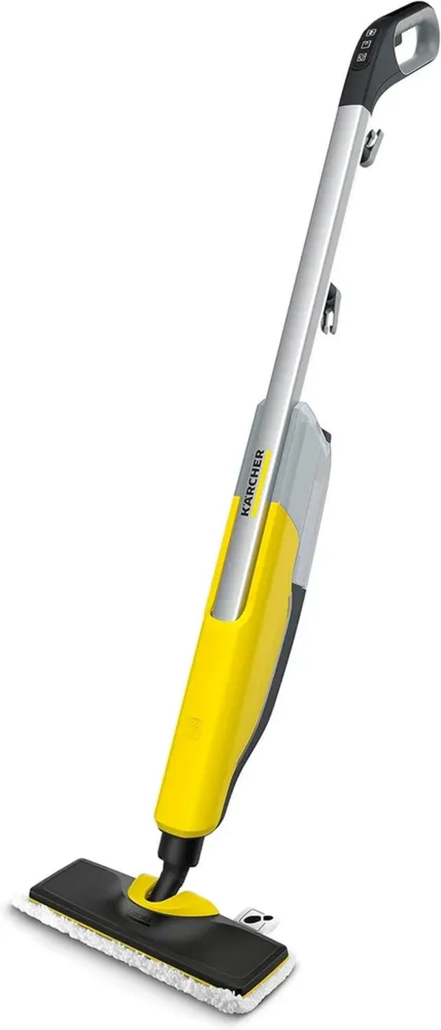 Lavapavimenti a Vapore Kärcher SC 2 Upright EasyFix, 1600 W, Pronto in 30 Secondi, Serbatoio 0,4L, Copertura 50m², Elimina il 99,999% dei Germi, Incluso Filtro Anticalcare