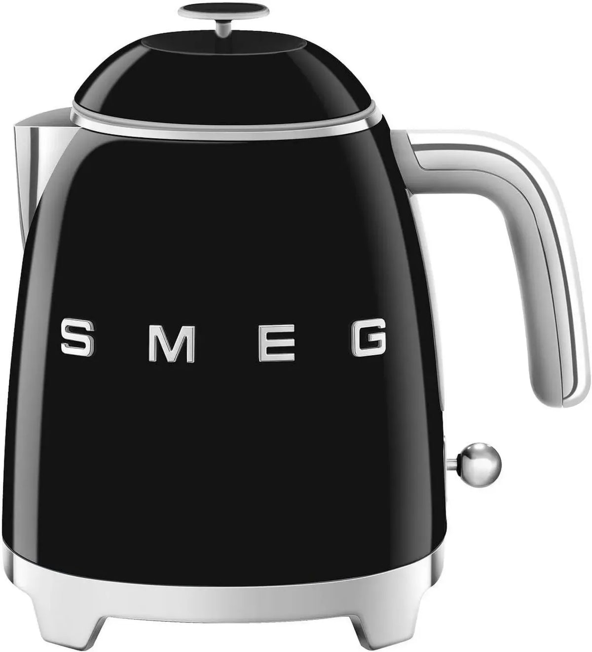 Smeg Bollitore Elettrico Compatto 0,8L, Filtro Inox, Spegnimento Automatico, Indicatore Livello, Base Antiscivolo, Potenza 1400W, Colore Nero