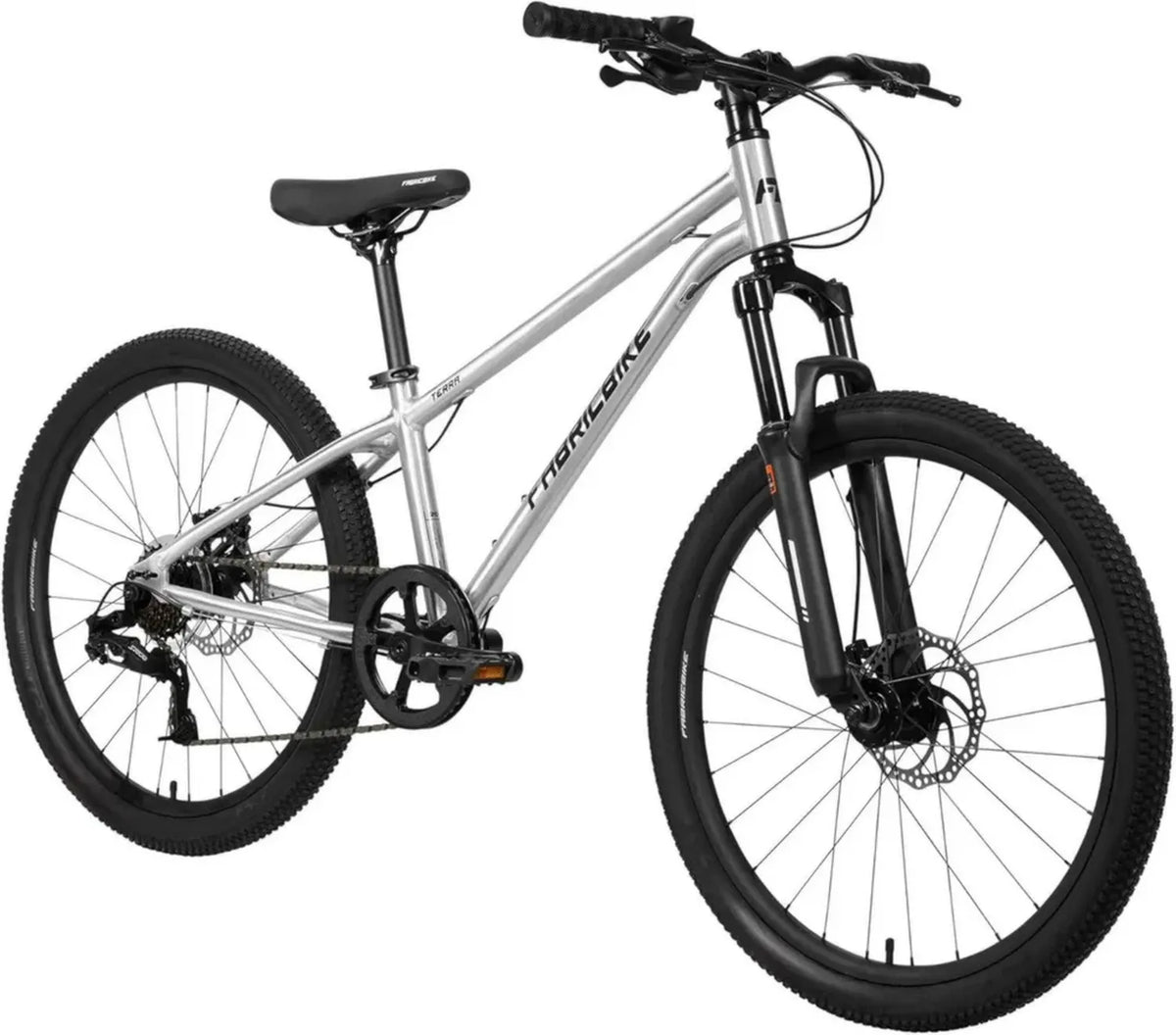 Bicicletta MTB 24'' per Bambini - Telaio in Alluminio, 7 Velocità, Freni a Disco