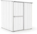 Capanno da Giardino in Acciaio Zincato 1.55 x 1.75 m x 2.02 m - 60 KG - 2.71 m², Bianco