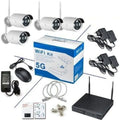 Sistema di Videosorveglianza WiFi Full HD con 4 Telecamere IP 5G e NVR