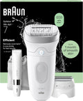 Braun Silk-épil 7 Epilatore Elettrico Donna con Testina Ampia, Wet&Dry, Pelle Luminosa, Accessori Inclusi