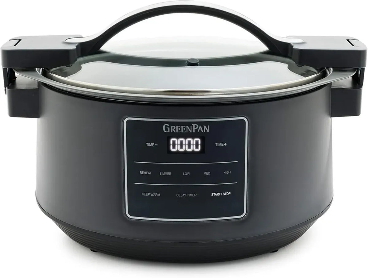 GreenPan Coperchio di Bloccaggio per Slow Cooker 8QT in Ceramica Antiaderente