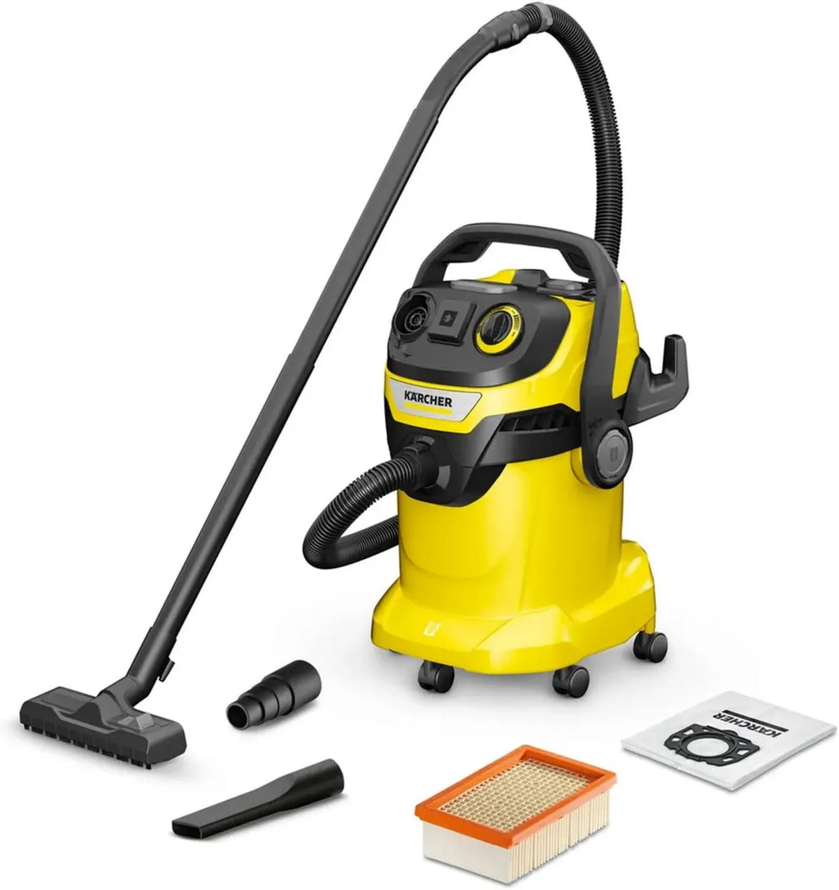 Aspiratore Solidi-Liquidi Karcher WD 5 P, 1100W, 25L, con Presa Elettroutensile