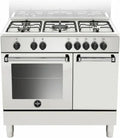 Cucina a Gas 90x60 cm con Forno Elettrico, Colore Bianco