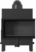 Inserto Camino in Acciaio Floki M 12 kW Nero Destra
