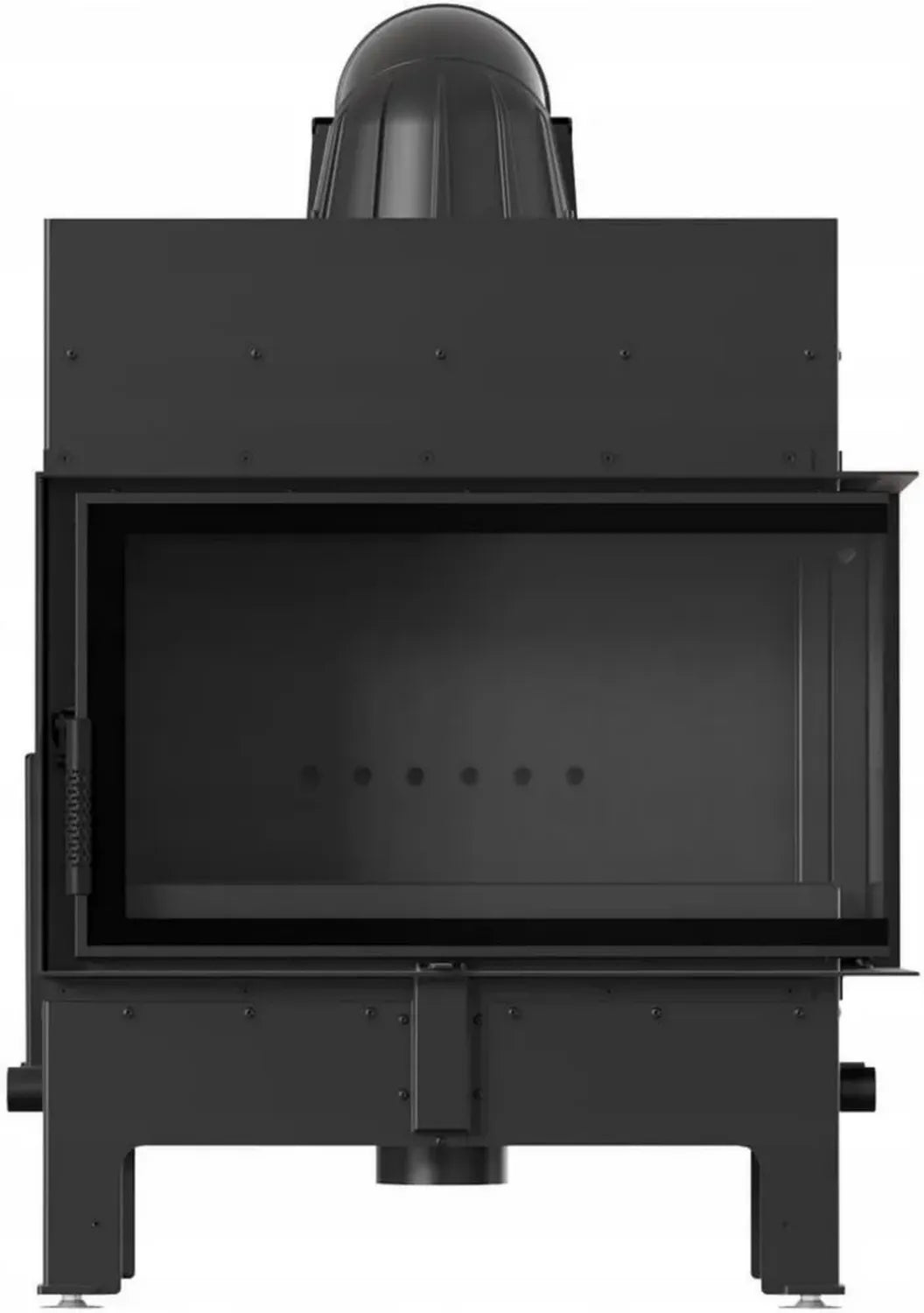 Inserto Camino in Acciaio Floki M 12 kW Nero Destra