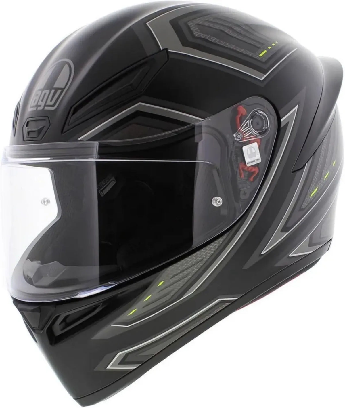 Casco Moto AGV K1 S E2206 Nero Opaco/Grigio Taglia S