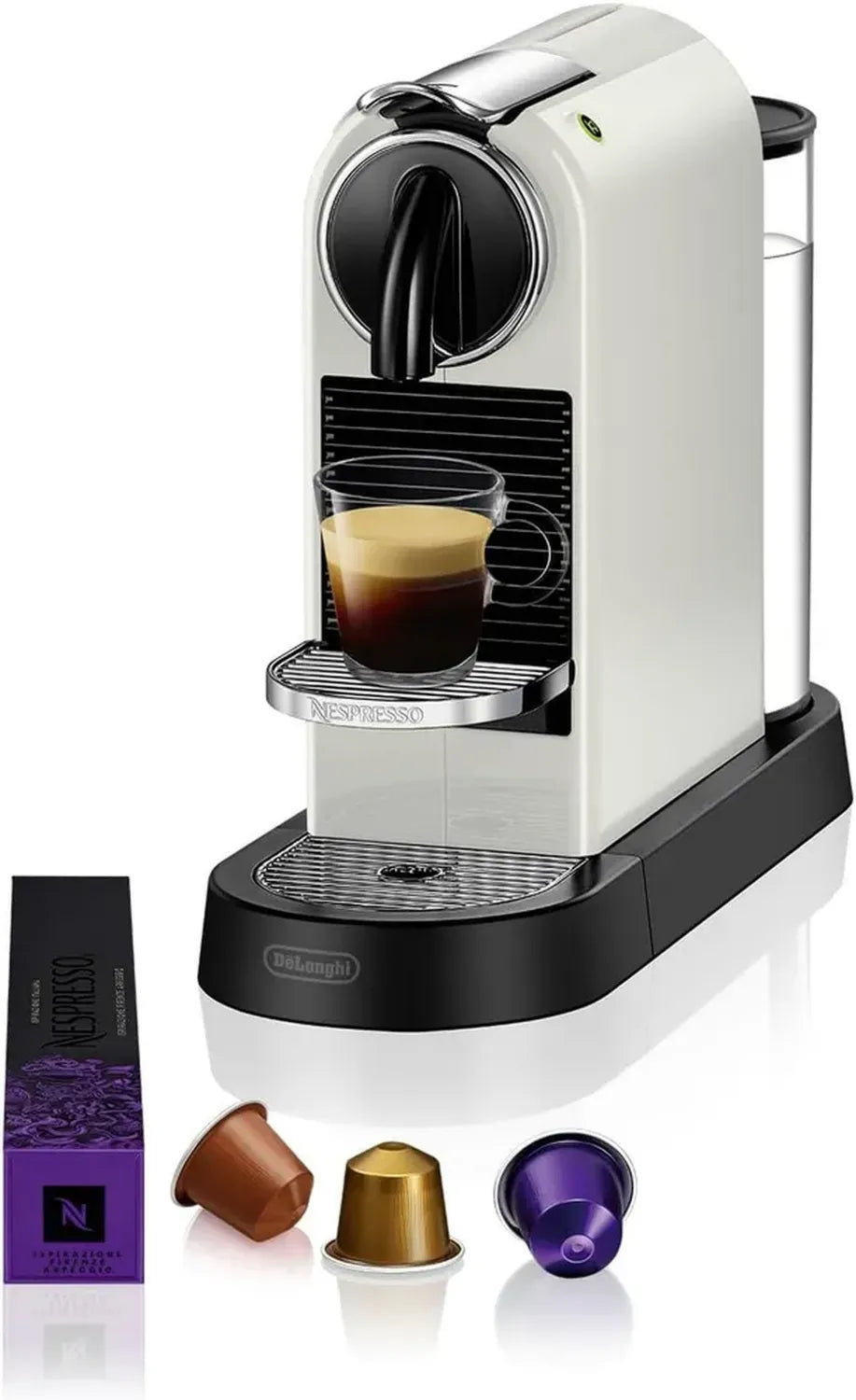 Macchina da Caffè Espresso Nespresso Citiz EN167.W di De'Longhi, Colore Bianco